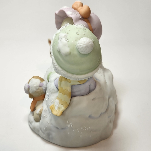 Precious Moments porcelain " Up To Our Ears In A White Christmas" - Picture 4 of 15